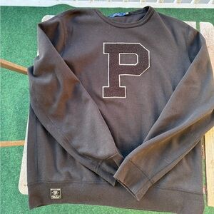 Polo letterman crewneck